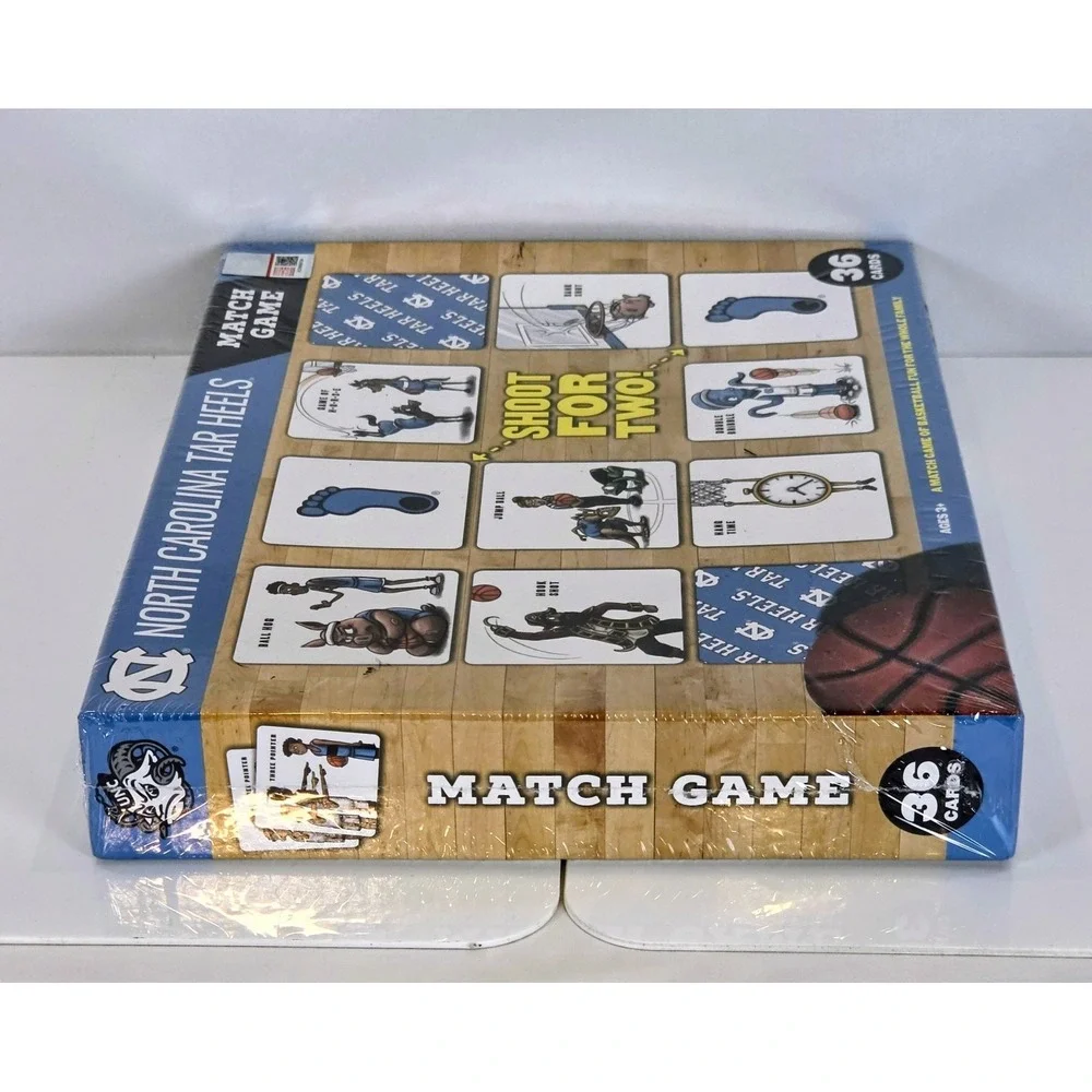 North Carolina Tar Heels College Basketball Match Game Ages 3+ New Sealed